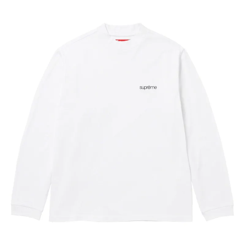 Supreme Mock Neck L/S Top 'White' SUP-FW23-259 sold by KicksCrew