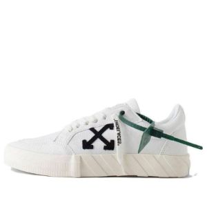 (WMNS) Off-White Vulc Low Canvas Sneaker 'White Black Orange' OWIA272C99FAB0020110 sold by KicksCrew