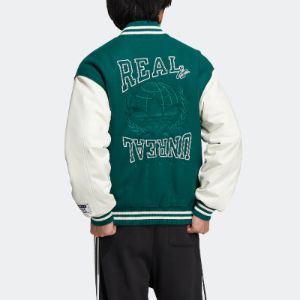 Adidas Originals Mc Varsity Jackets 'Green White' HZ7093 sold by KicksCrew