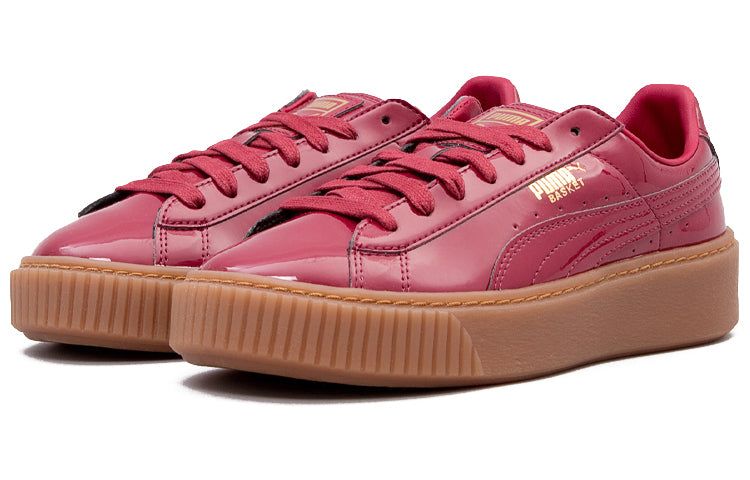 (WMNS) Puma Basket Platform Patent 'Burgundy Gum' 363314-04 sold by KicksCrew product image thumbnail 2