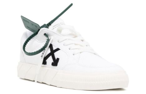 (WMNS) Off-White Vulc Low Canvas Sneaker 'White Black Orange' OWIA272C99FAB0020110 sold by KicksCrew