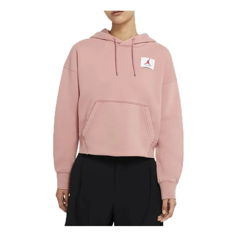 (WMNS) Air Jordan Flight Fleece Pullover 'Pink' CV7738-614 sold by KicksCrew