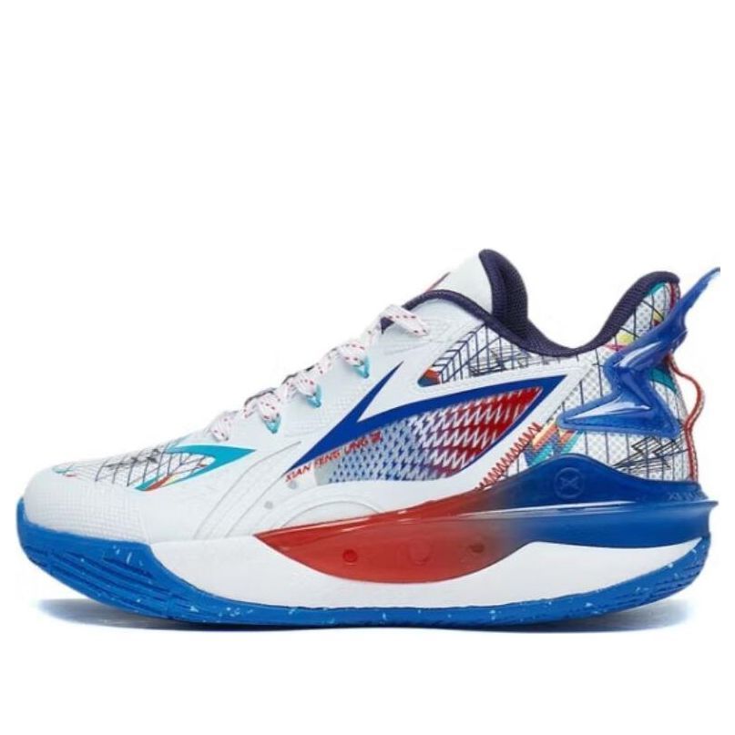 (GS) Li-Ning Pioneer Team 3.5 Low 'White Blue Red' YKBT042-13 sold by KicksCrew