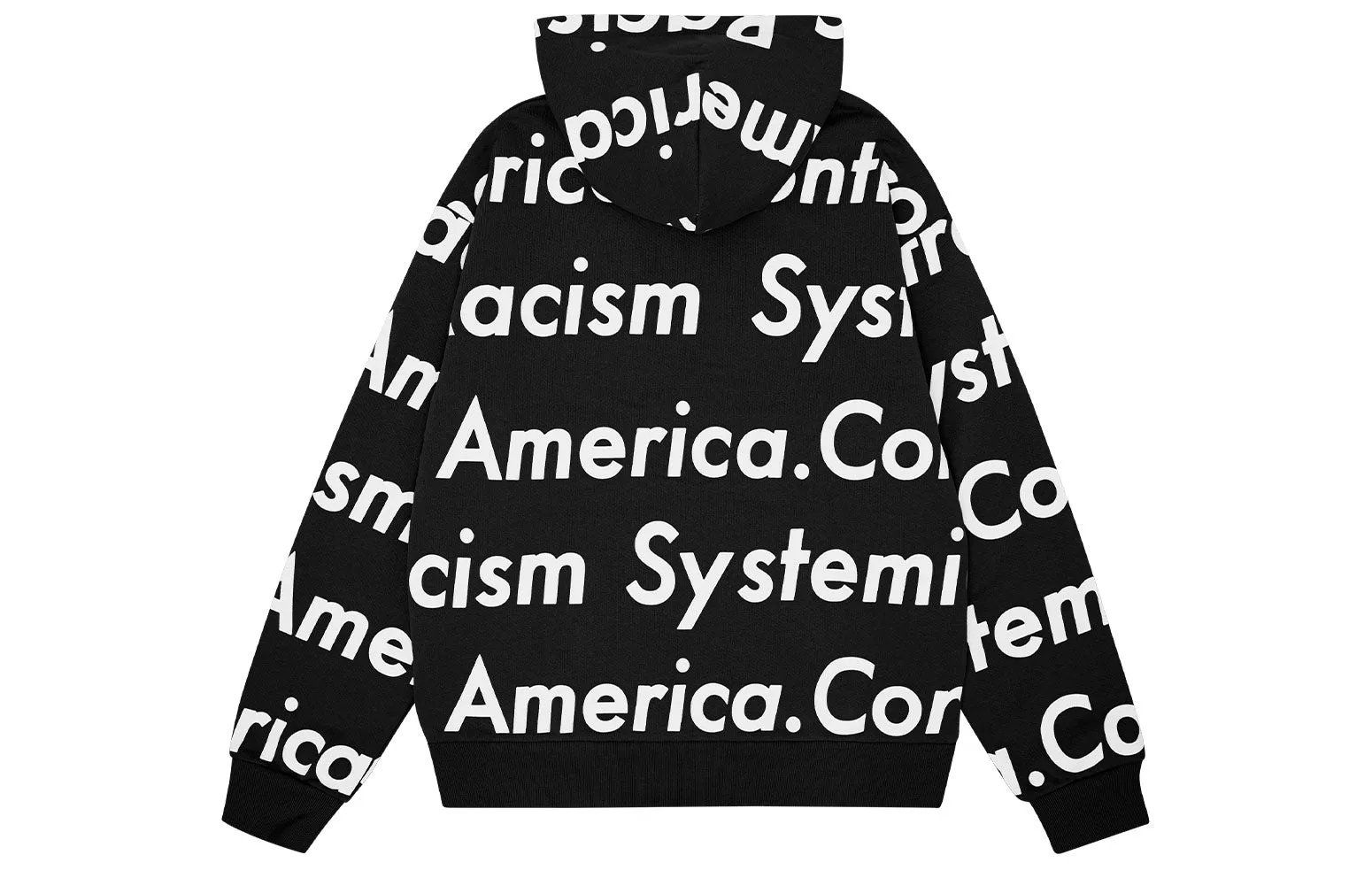 Denim Tears x Arthur Jafa SS24 Systemic Racism Controls America Zip Up 'Black White' 014-006-123 sold by KicksCrew product image thumbnail 2