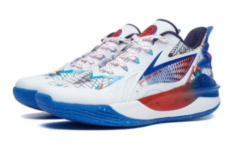 (GS) Li-Ning Pioneer Team 3.5 Low 'White Blue Red' YKBT042-13 sold by KicksCrew