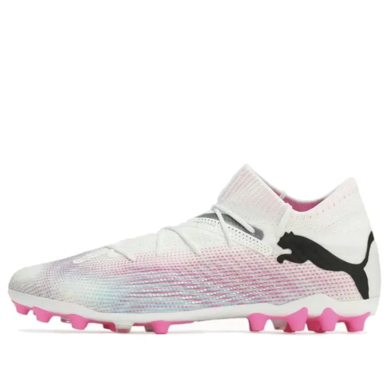 Puma Future 7 Ultimate MG 'White Black Poison Pink' 107703-01 sold by KicksCrew