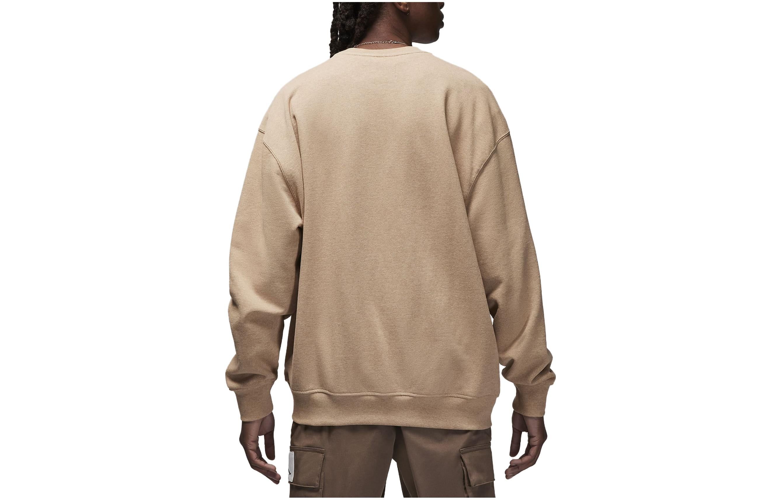 Air Jordan Essentials Fleece Crew-Neck Sweatshirt 'Beige' FB6932-201 sold by KicksCrew product image thumbnail 2