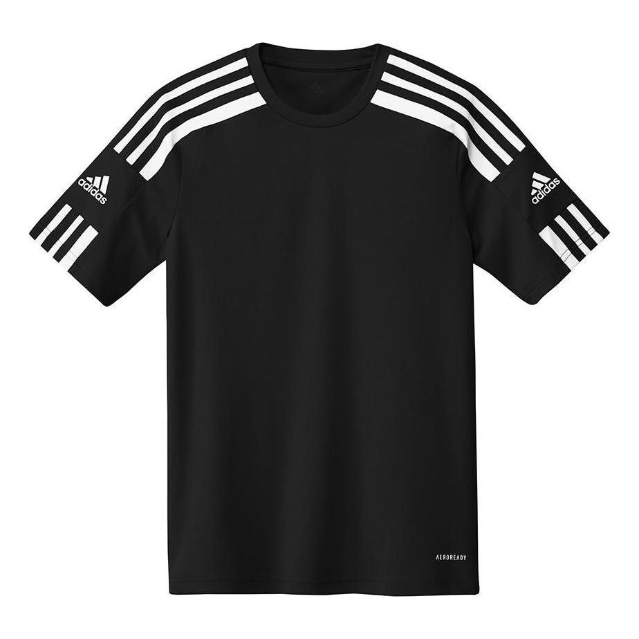 (GS) adidas 3-Stripes Short Sleeves Tee 'Black White' GN5739 sold by KicksCrew
