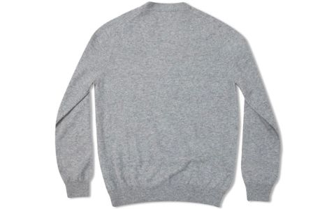 COMME des GARCONS PLAY V-Neck Cardigan Black Heart 'Grey' AZ-N024-051-2 sold by KicksCrew