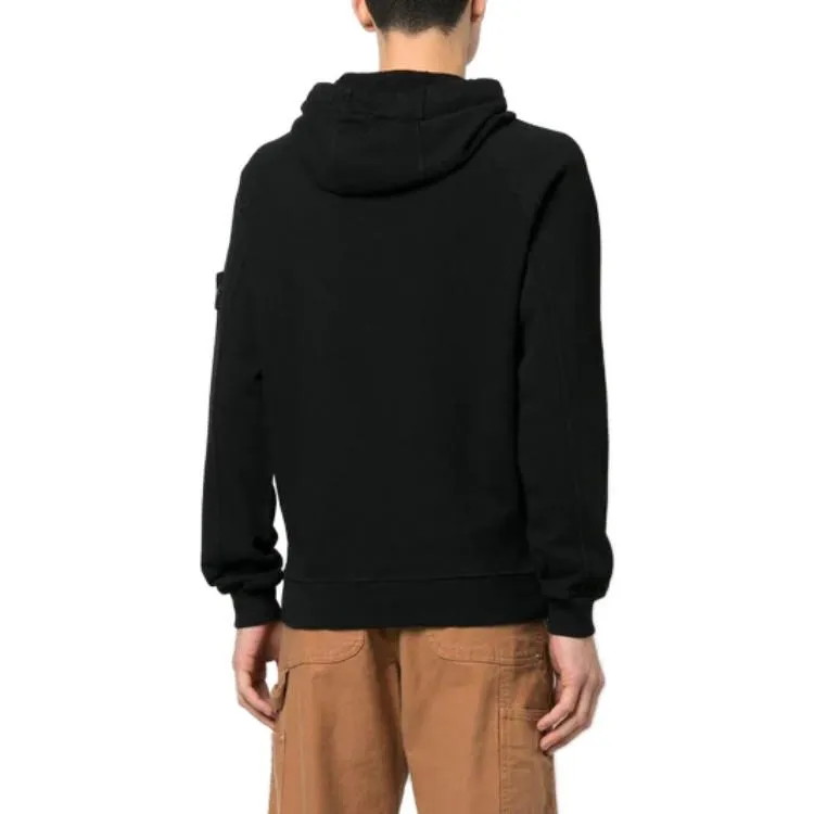 STONE ISLAND Logo Patch Hoodie 'Black' 781562160-V0029 sold by KicksCrew product image thumbnail 3
