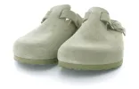 Birkenstock Boston Soft Footbed Suede Leather Sandals 'Faded Khaki' 1019054 sold by KicksCrew