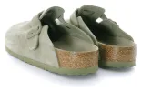Birkenstock Boston Soft Footbed Suede Leather Sandals 'Faded Khaki' 1019054 sold by KicksCrew