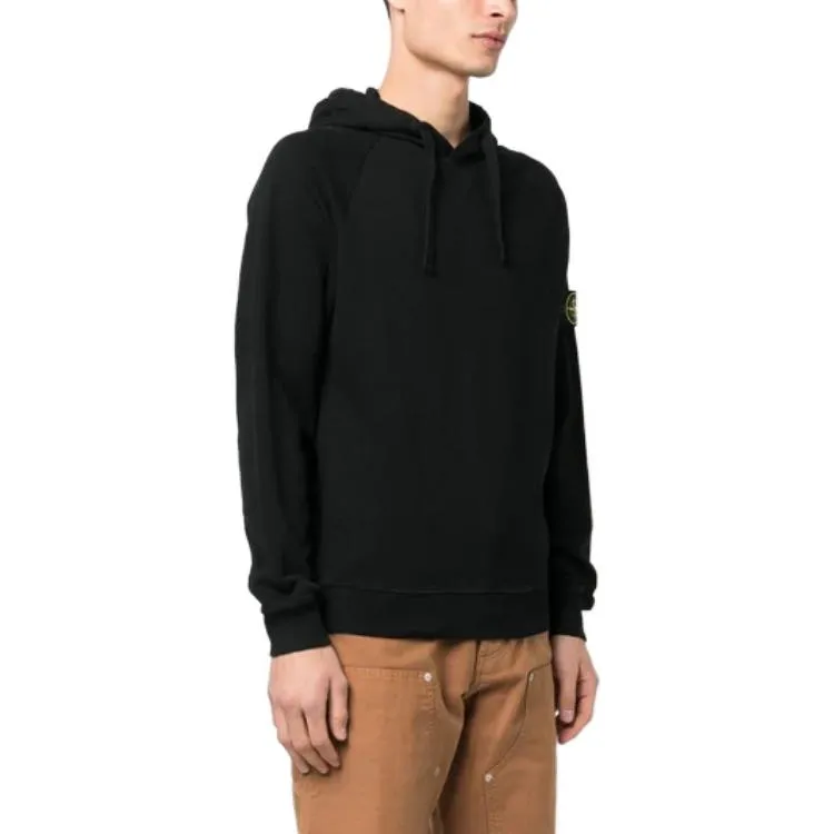 STONE ISLAND Logo Patch Hoodie 'Black' 781562160-V0029 sold by KicksCrew product image thumbnail 4