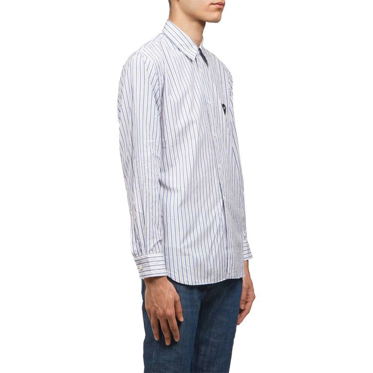 COMME des GARCONS PLAY Striped Shirt Black Emblem 'Blue' AZ-B006-051-1 sold by KicksCrew product image thumbnail 5