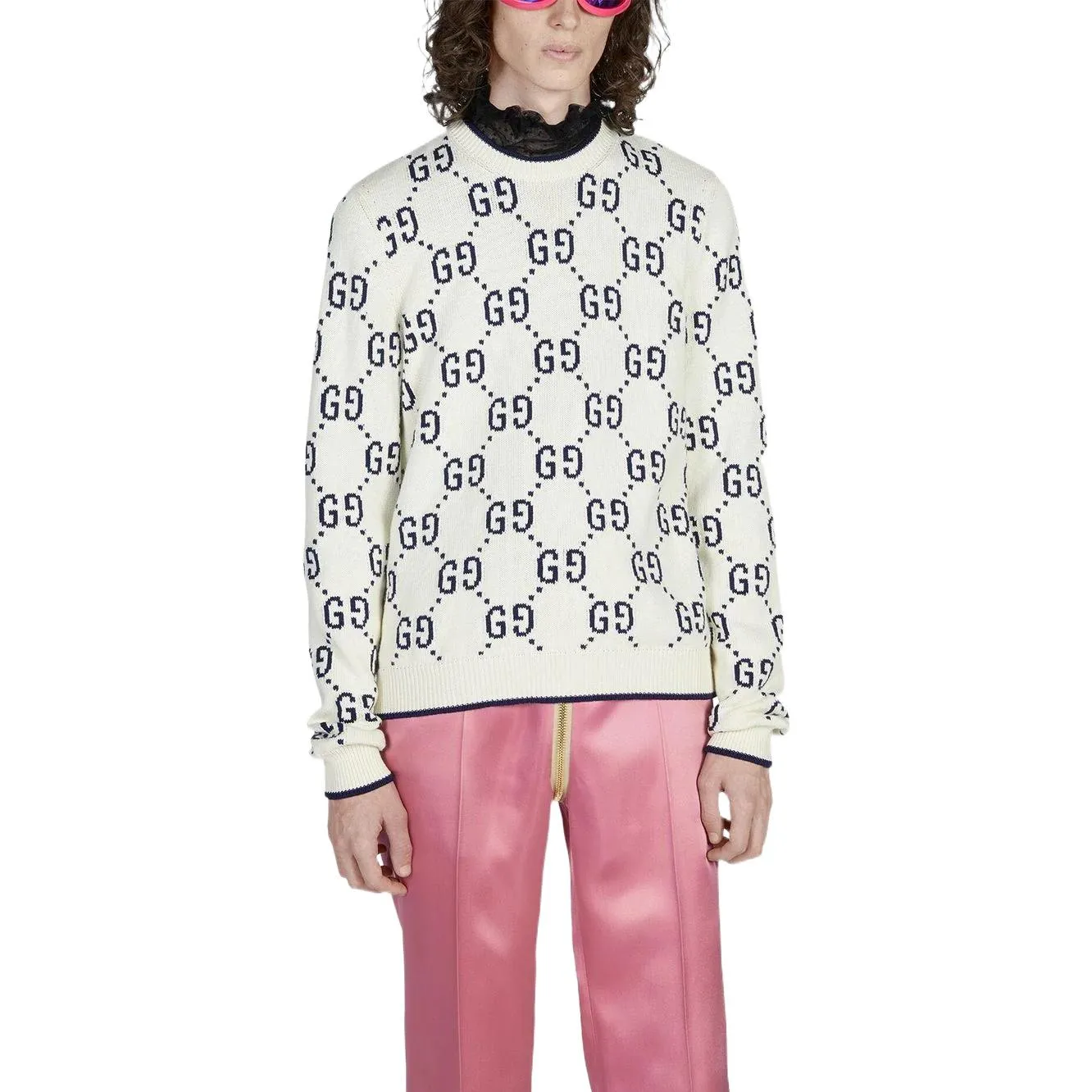 Gucci GG Cotton Knit Sweater 'Ivory Cotton' 694767-XKCDF-9145 sold by KicksCrew product image thumbnail 2