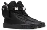 (WMNS) PRADA Wheel Re-Nylon Hight Sneakers 'Black' 1T551M_1YFL_F0002_F_035 sold by KicksCrew