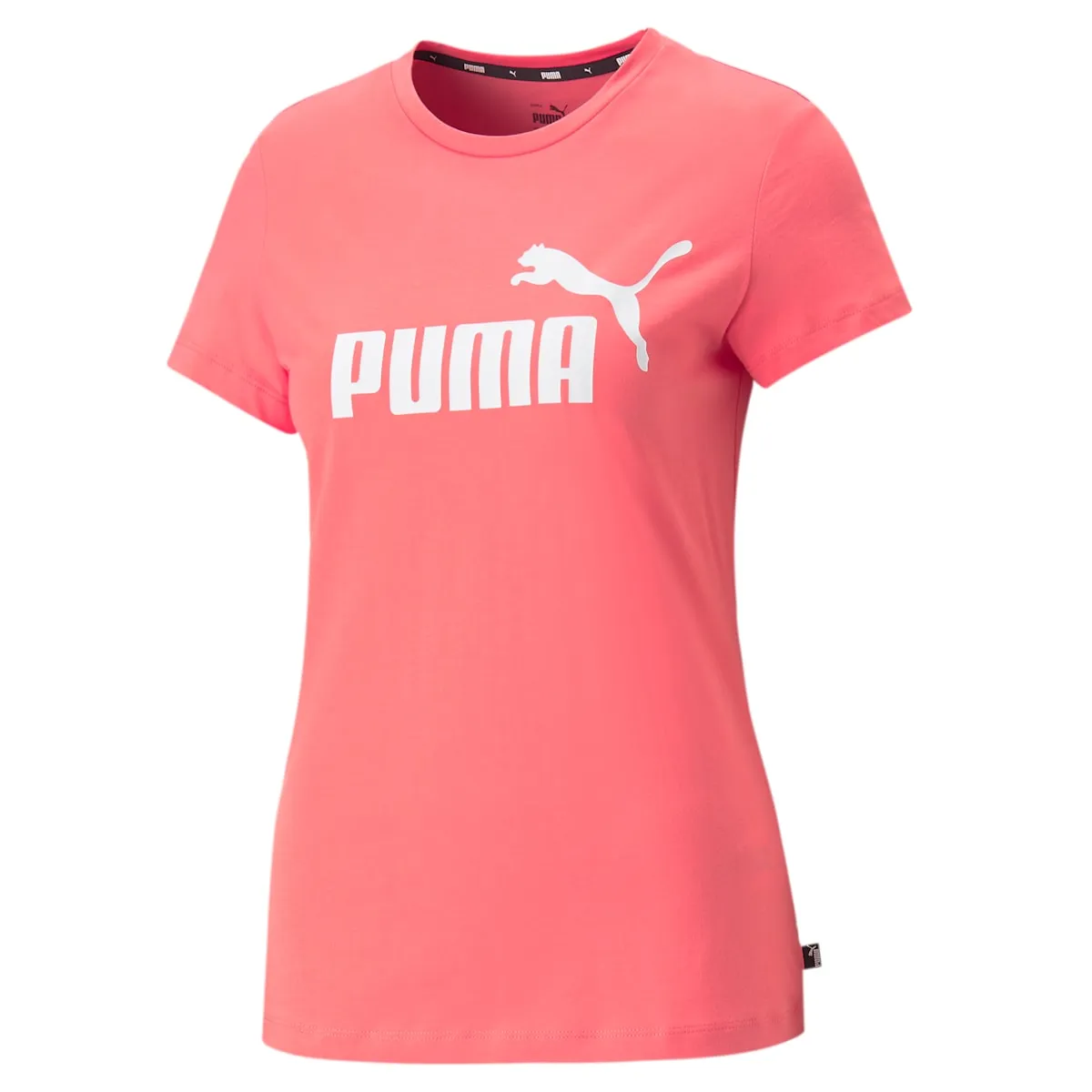 (WMNS) PUMA Essentials Logo T-Shirt 'Pink' 586775-91 sold by KicksCrew