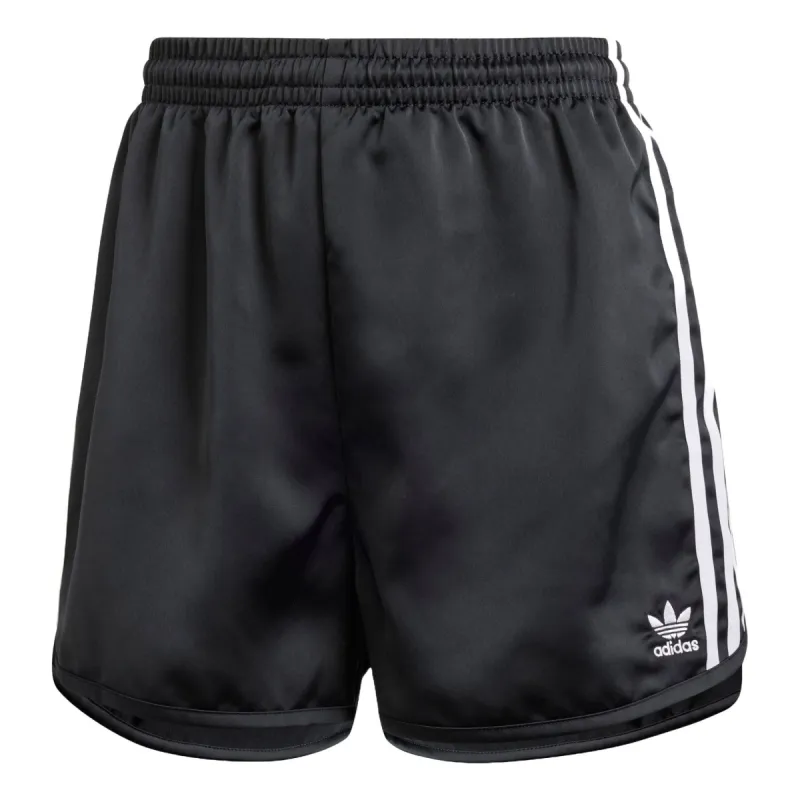 (WMNS) adidas Satin Sprint Shorts 'Black' IU2528 sold by KicksCrew