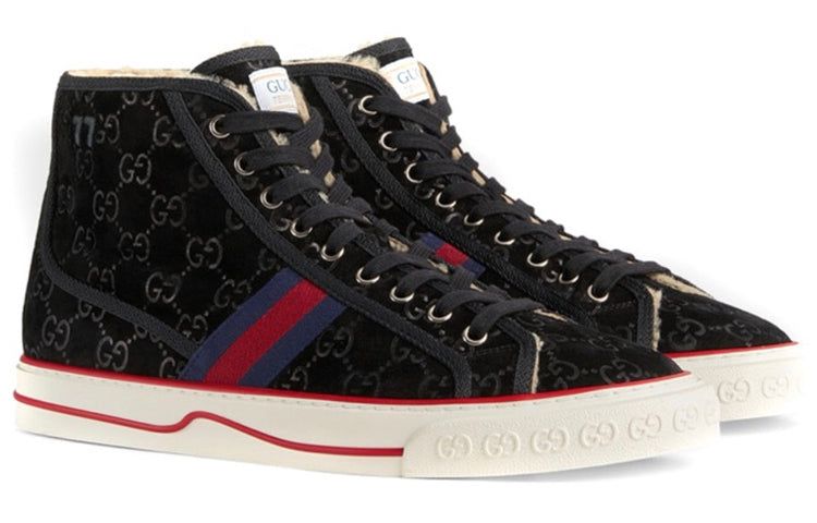 (WMNS) GUCCI Tennis 1977 'Black Suede' 649327-UJ510-1076 sold by KicksCrew product image thumbnail 2