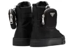 (WMNS) PRADA Wheel Re-Nylon Hight Sneakers 'Black' 1T551M_1YFL_F0002_F_035 sold by KicksCrew