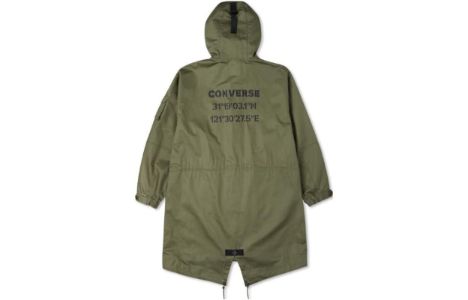 Converse Coordinates Hooded Long Jacket 'Dusty Green' 10023714-A01 sold by KicksCrew