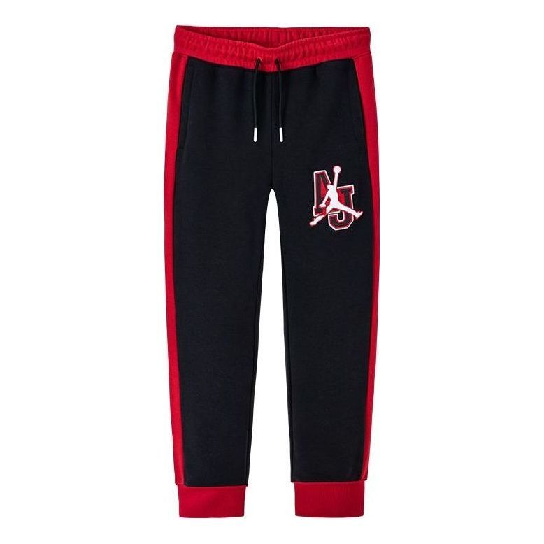 (GS) Air Jordan Jumpman Classic Casual Joggers 'Black Red' JD2112113GS-001 sold by KicksCrew