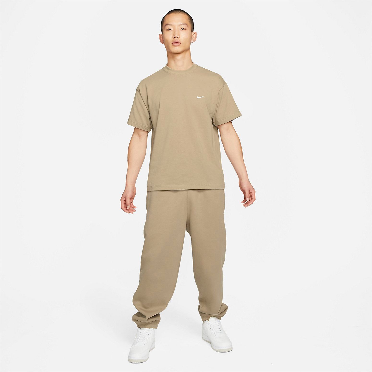 Nike Solo Swoosh Tee 'Khaki' DA0321-247 sold by KicksCrew product image thumbnail 4