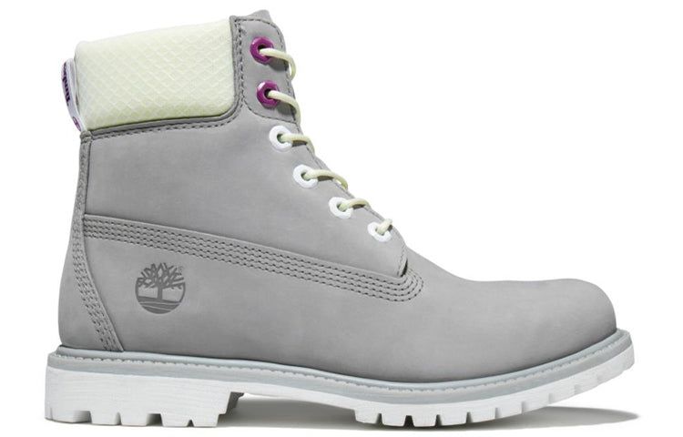 (WMNS) Timberland Premium 6 Inch Waterproof Boot 'Grey Nubuck' A2HWU085 sold by KicksCrew product image thumbnail 2