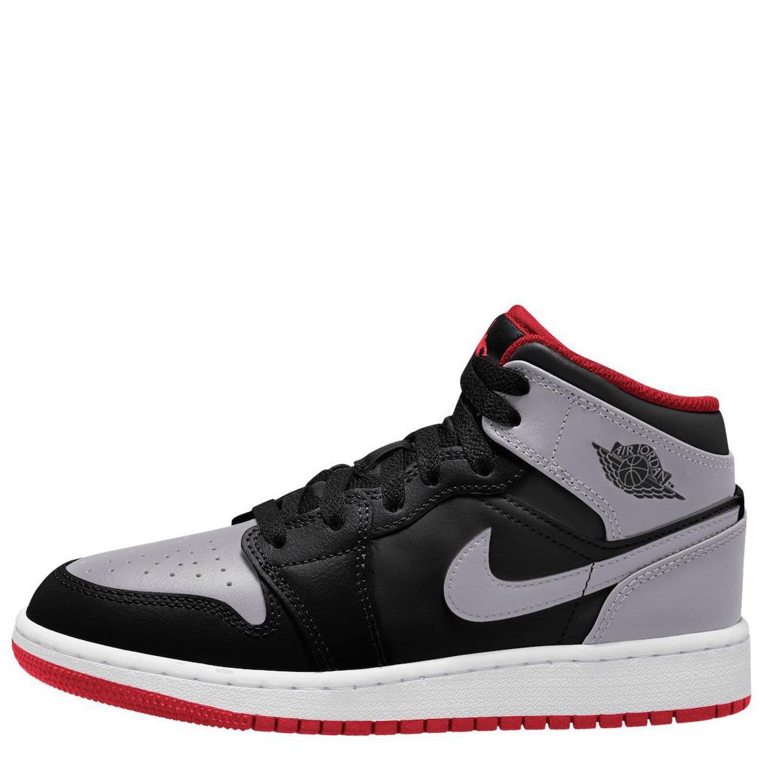 Air Jordan 1 Mid 'Black Grey Red' DQ8423-006 sold by KicksCrew