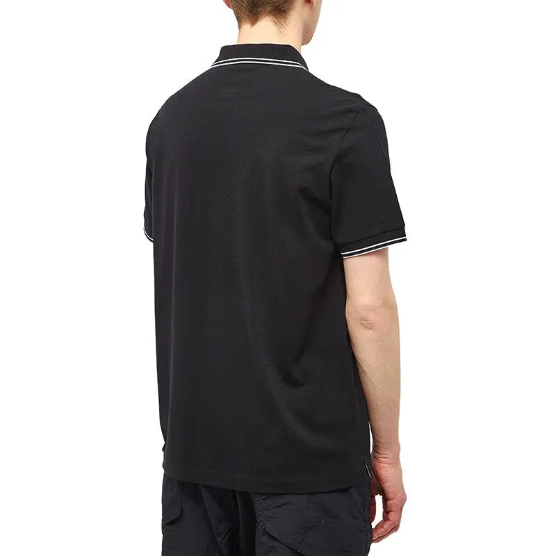 STONE ISLAND Patch Polo Shirt 'Black' 10152SC18-A0029 sold by KicksCrew product image thumbnail 2