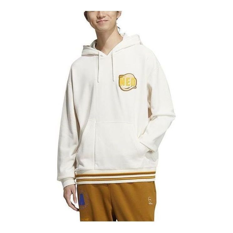 Adidas Neo Logo Hoodie 'White' IA6818 sold by KicksCrew