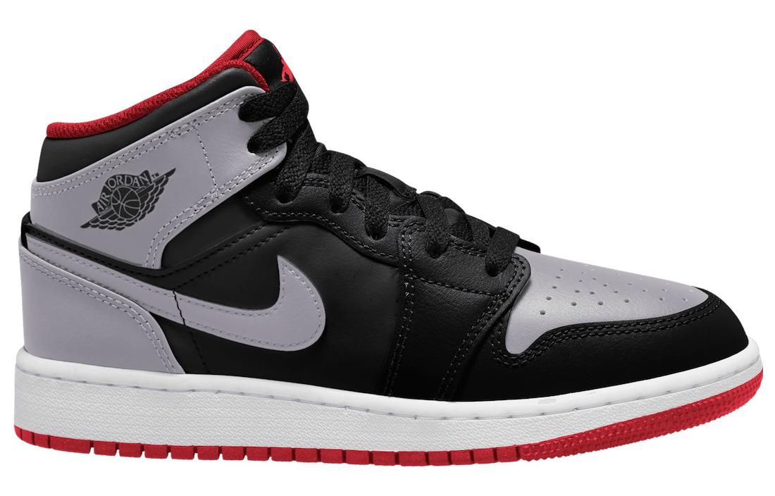 Air Jordan 1 Mid 'Black Grey Red' DQ8423-006 sold by KicksCrew product image thumbnail 2