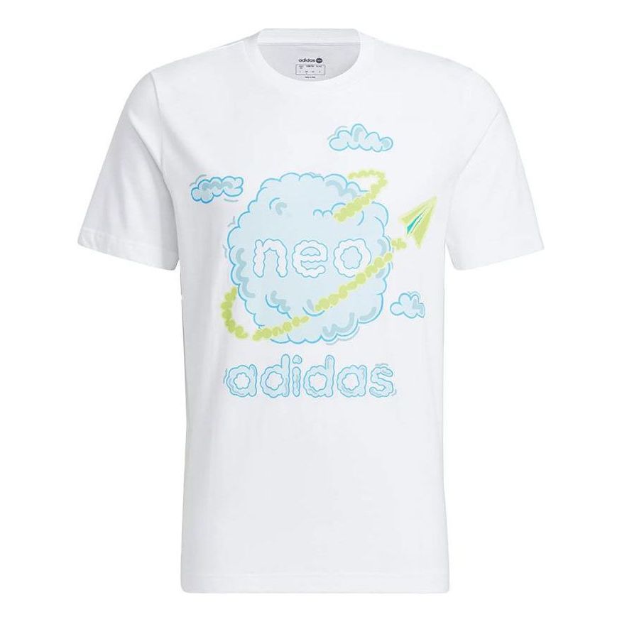 Adidas Neo Graphic T-Shirts 'White' HS8853 sold by KicksCrew