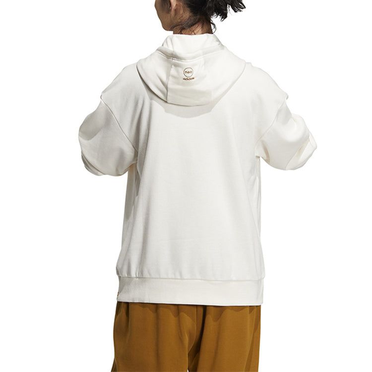 Adidas Neo Logo Hoodie 'White' IA6818 sold by KicksCrew product image thumbnail 3