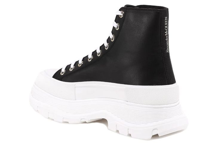 Alexander McQueen Tread Slick High-Top Sneakers 'Black White' 627206WHZ621071 sold by KicksCrew product image thumbnail 4