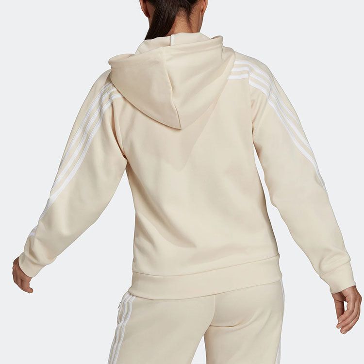 (WMNS) Adidas Future Icons 3-Stripes Hooded Track Top 'White' HE1660 sold by KicksCrew product image thumbnail 4