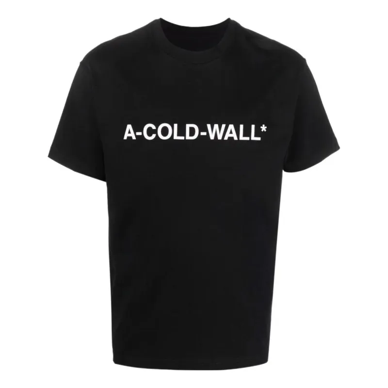 A-COLD-WALL* Essential Logo T-shirt 'Black' ACWMTS063-BLACK sold by KicksCrew