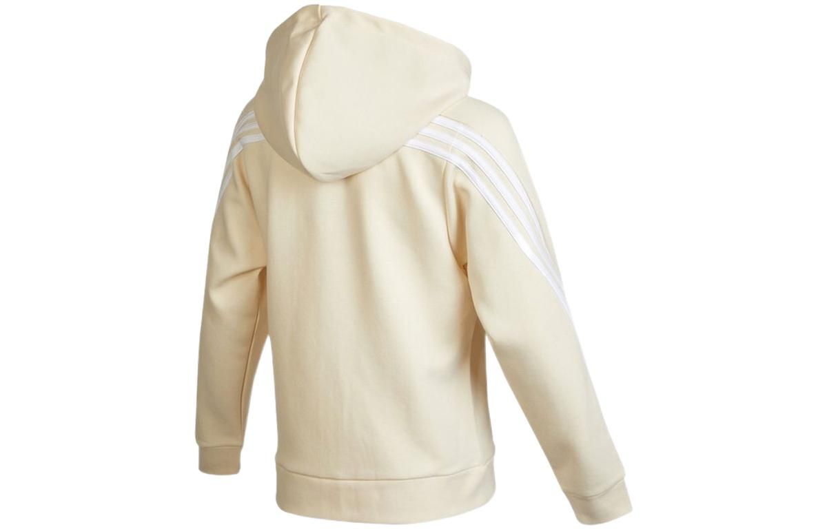 (WMNS) Adidas Future Icons 3-Stripes Hooded Track Top 'White' HE1660 sold by KicksCrew product image thumbnail 2
