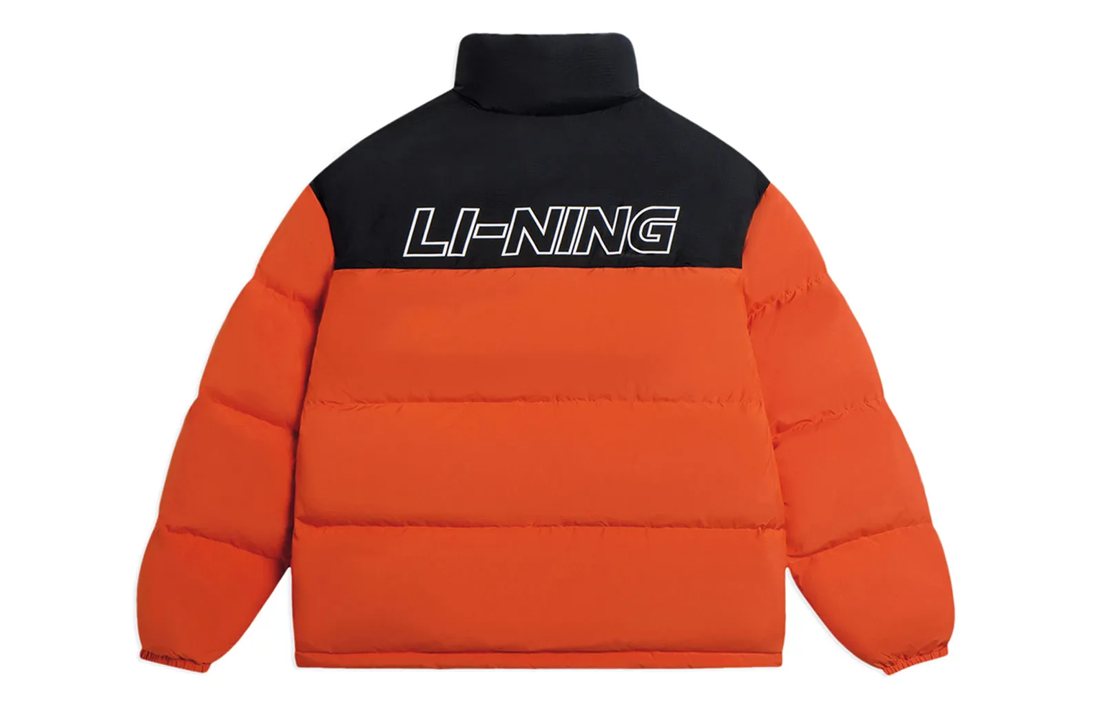 Li-Ning Graphic Color Block Down Jacket 'Black Orange' AYMS307-7 sold by KicksCrew product image thumbnail 2
