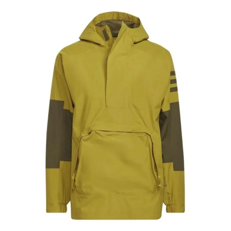 adidas Utilitas RAIN.RDY Anorak Jacket 'Green' HD8913 sold by KicksCrew