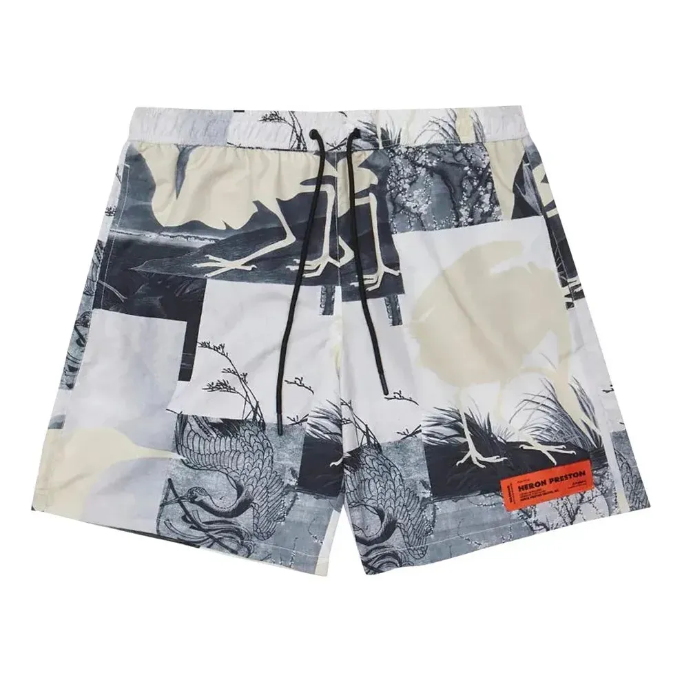 HERON PRESTON Cutout Swimshorts 'Grey' HMFA005S21FAB0020900 sold by KicksCrew