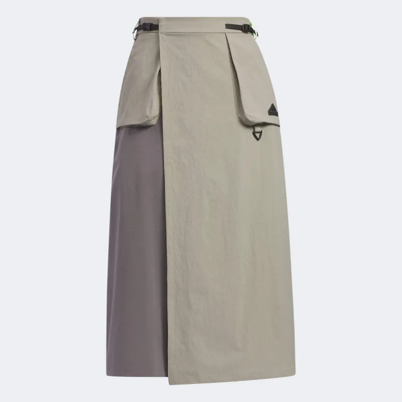 (WMNS) adidas City Escape Cargo Skirt 'Grey' JE8585 sold by KicksCrew
