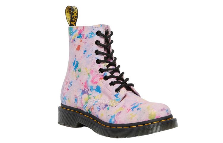 (WMNS) Dr. Martens 1460 Pascal Rainbow Suede Lace Up Boots 'Pink' 27245650 sold by KicksCrew product image thumbnail 2