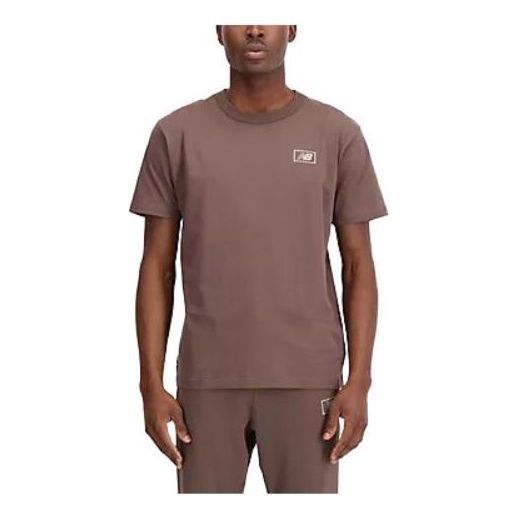 New Balance Essentials Graphic Cotton-Jersey T-Shirt 'Brown' MT33511D-UO sold by KicksCrew