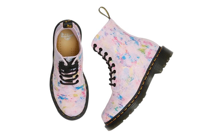 (WMNS) Dr. Martens 1460 Pascal Rainbow Suede Lace Up Boots 'Pink' 27245650 sold by KicksCrew product image thumbnail 3