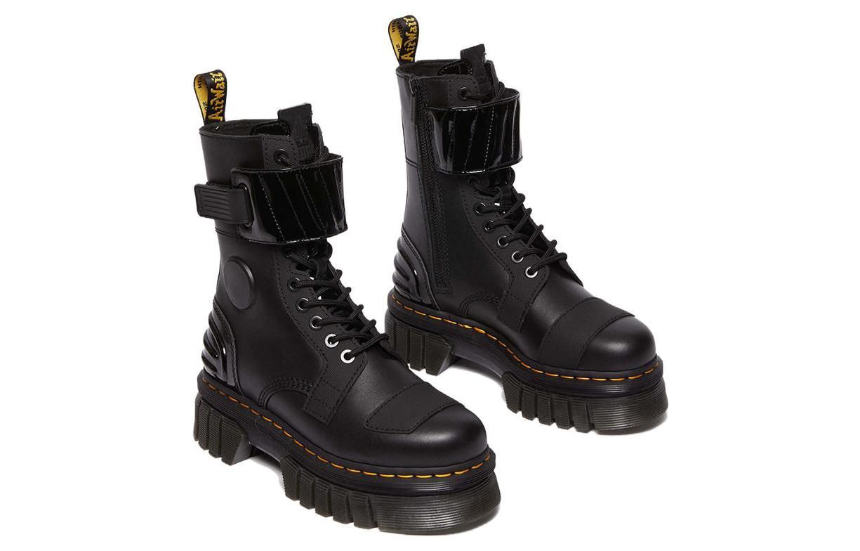 Dr.Martens Audrick 10-Eye Alternative Leather Lace Up Boots 'Black' 30970001 sold by KicksCrew product image thumbnail 4