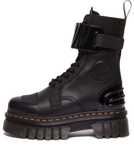Dr.Martens Audrick 10-Eye Alternative Leather Lace Up Boots 'Black' 30970001 sold by KicksCrew