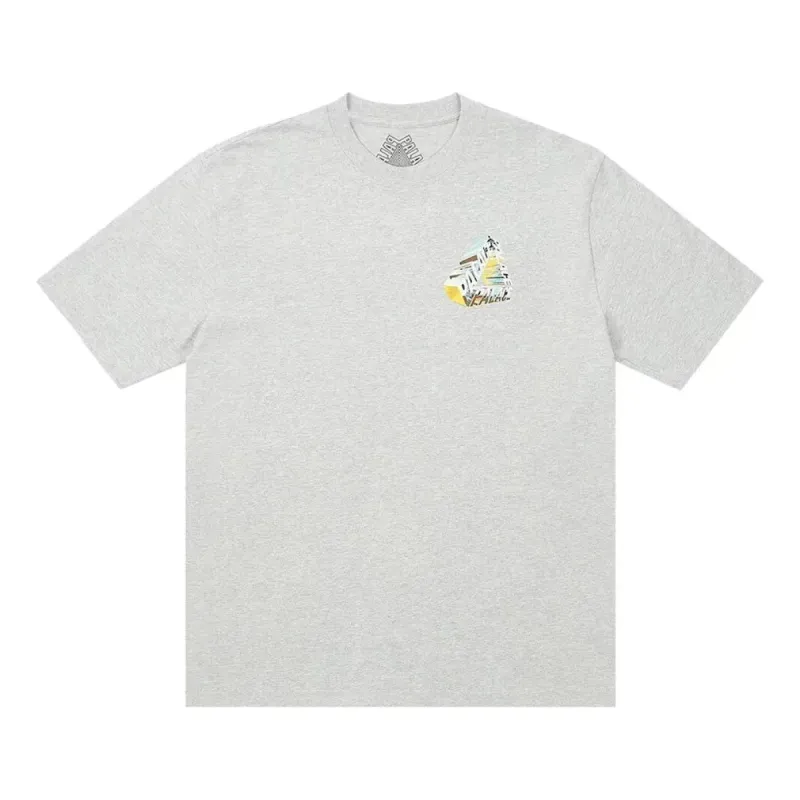 Palace SS23 Tri-Chrome T-Shirt 'Grey Marl' P24TS092 sold by KicksCrew