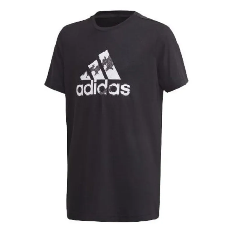 (GS) adidas AEROREADY Prime T-Shirt 'Black White' GE0534 sold by KicksCrew