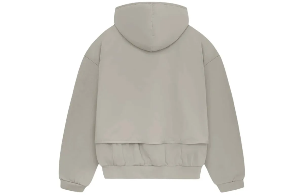 Fear of God Essentials SS24 Nylon Fleece Hoodie 'Seal' 202SP244325F sold by KicksCrew product image thumbnail 2